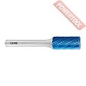 Борфреза твердосплавная с покрытием Blue-Tec форма B 6х25х6х60 мм насечка HP-3 LENZ LZBB 071 C3