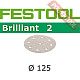 Шлифовальный круг FESTOOL Brilliant 2 STF D125/90 P40 BR2/50