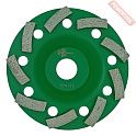Чашка алмазная сегментная-турбо по бетону и камню для УШМ 125х22,23 мм TRIO DIAMOND New Formula Segment-Turbo TCW133