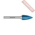 Борфреза твердосплавная с покрытием Blue-Tec форма G 12х30х8х75 мм насечка HP-4 KARNASCH 11.5062-080