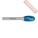 Борфреза твердосплавная с покрытием Blue-Tec форма E 16х25х6х70 мм насечка HP-3 KARNASCH 11.5041-045