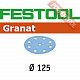 Шлифовальный круг FESTOOL Granat STF D125/90 P40 GR/50