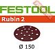 Шлифовальный круг FESTOOL Rubin 2 STF D150/16 P40 RU2/50