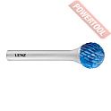 Борфреза твердосплавная с покрытием Blue-Tec форма D 6х5,7х6х50 мм насечка HP-3 LENZ LZBD 055 C3