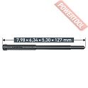 Выталкивающий штифт для корончатых сверл 5,3/6,34/7,98х127 мм KARNASCH 20.1433