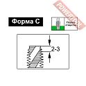 Метчик машинный для глухих отверстий по металлу HSS-Co M16х2 DIN376 D.BOR Spiral TCT-462-160-200